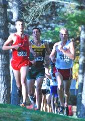 Rio Grande's Nick Wilson (far right) was named the Mid-South Conference men's Runner of the Week.